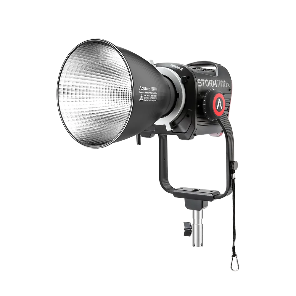 Aputure STORM 700x light fixture with reflector and yoke