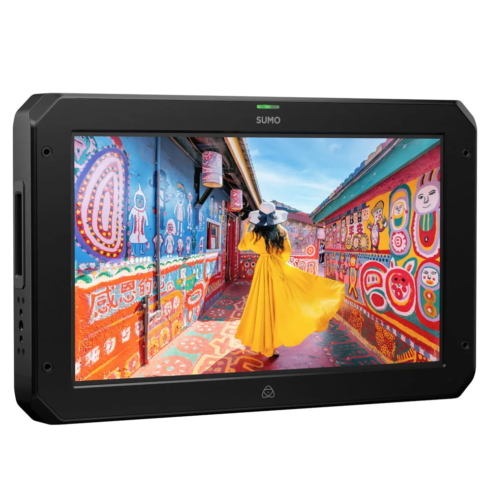 Atomos Sumo 19 SE monitor displaying a demonstration image