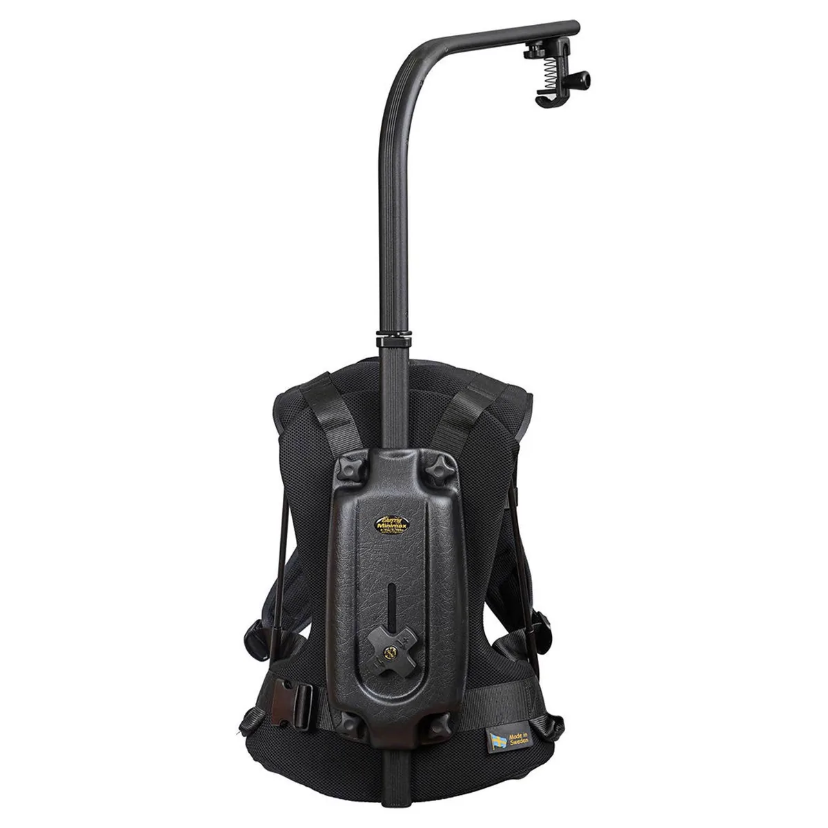 Easyrig Minimax vest and standard support arm, rear view